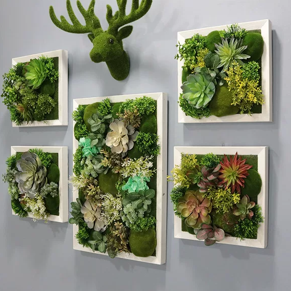 定制仿真绿植多肉壁挂田园挂件墙面