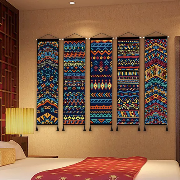 波西米亚民宿客栈装饰布艺挂画